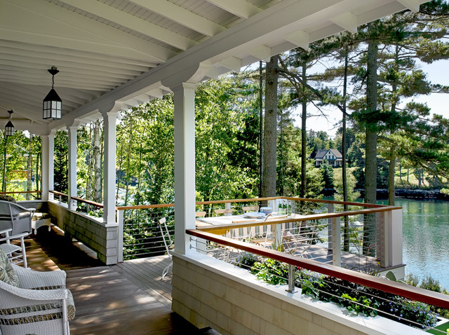 Pinewold - Beach Style - Porch - Portland Maine - by Whitten Architects