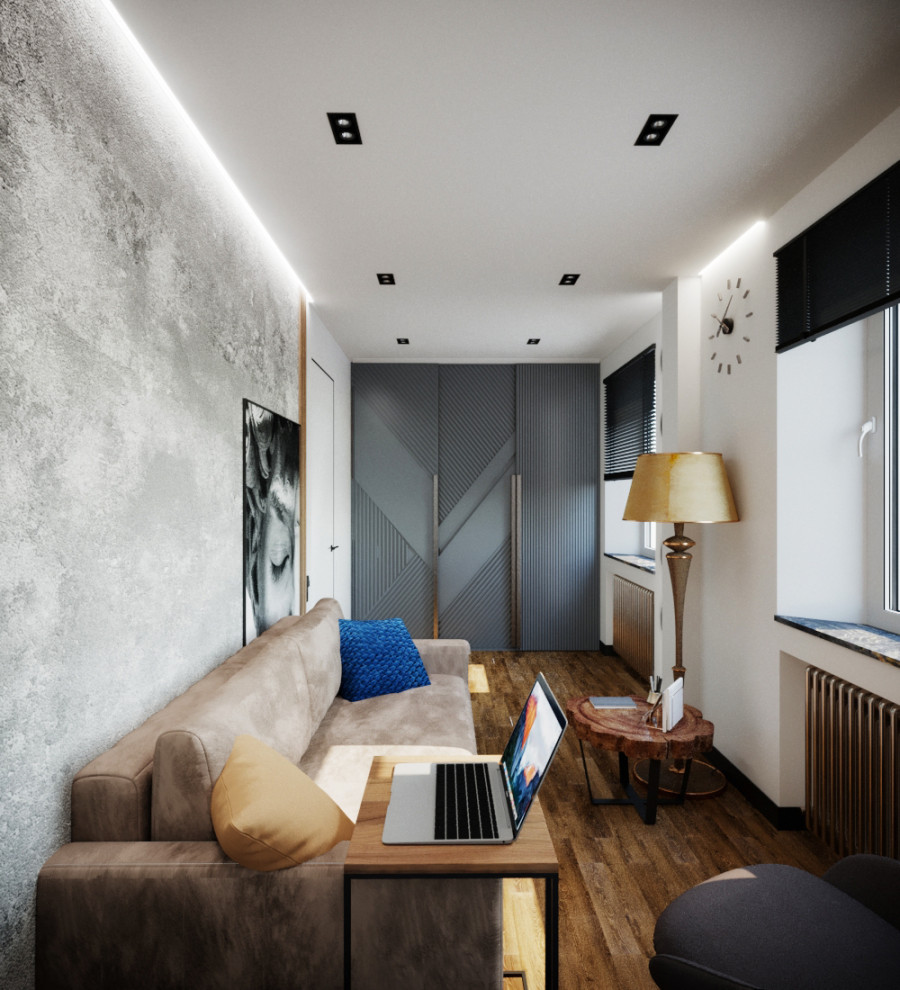 Проект комнаты для отдыха в центре города Екатеринбурга