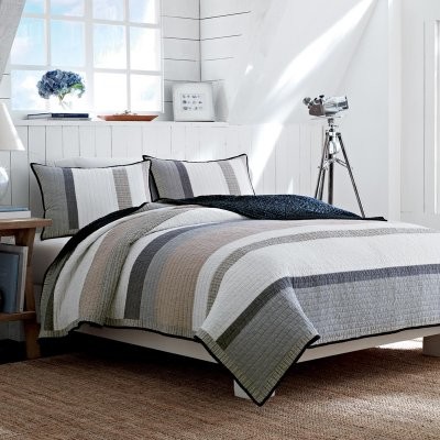 Nautica Hayward Cotton Reversible Quilt with Optional Shams