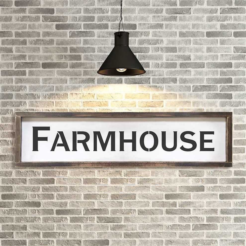 Vintage Farmhouse Sign Stencil, Rustic Decor, Small Farmhouse Wall