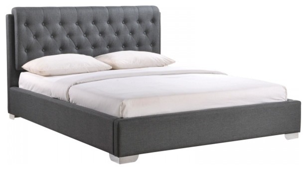Anya Fabric King Platform Bed Anya Fabric King Platform Bed
