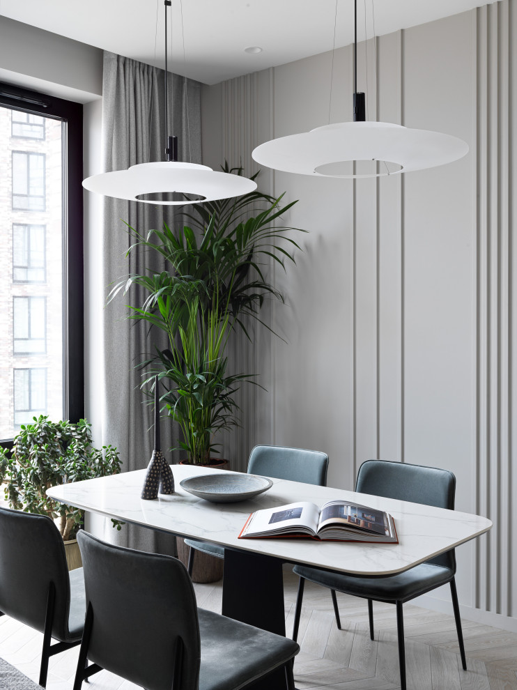 Лаконичная квартира в ЖК "Пресня Сити"