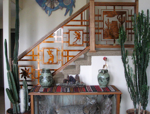 This is an example of a contemporary carpeted straight staircase in Phoenix with carpet risers.