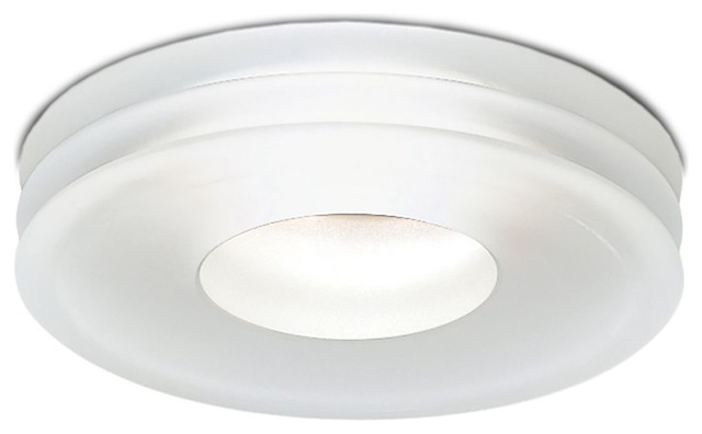 Disk Led Decorative Recessed Lamp White New Construction Housing 0