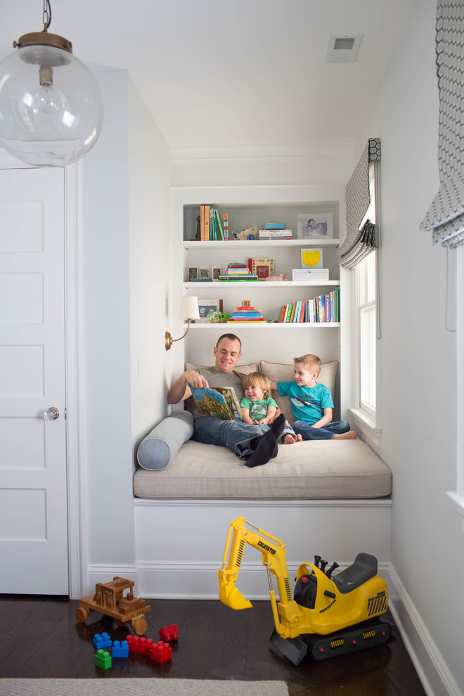 Transitional kids' room photo in New York