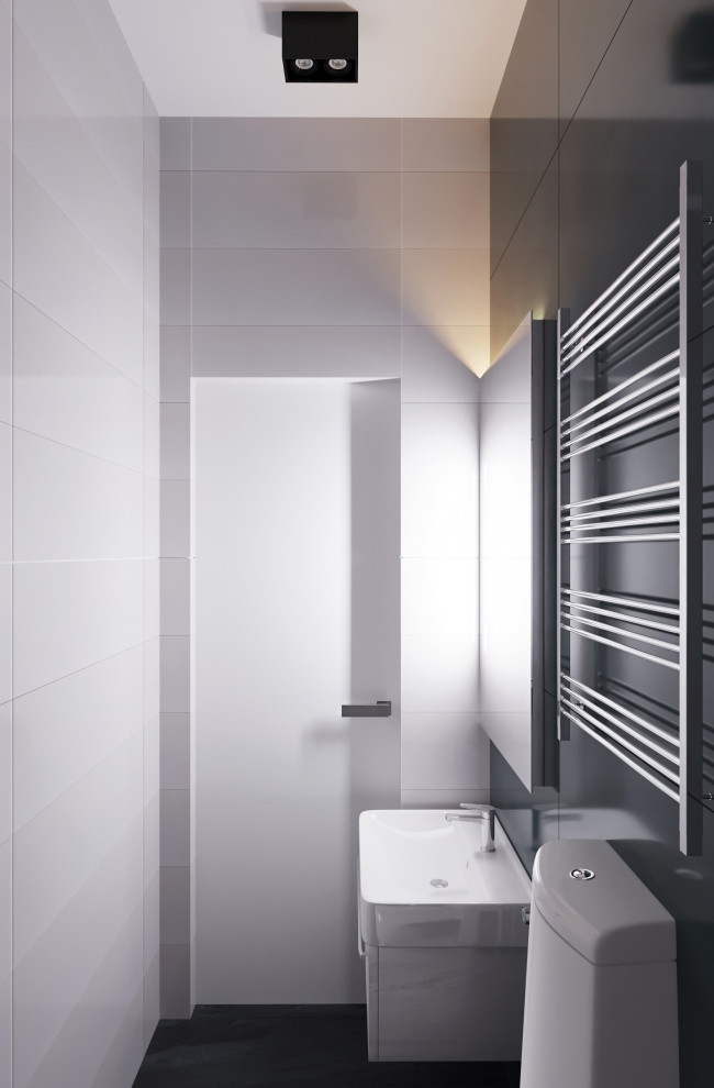 Дизайн проект квартиры 34 м2 в стиле "Минимализм"