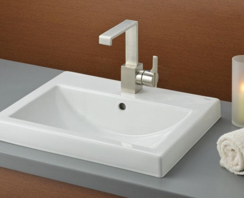 Overmount bath sink: Harder keep clean around sink?