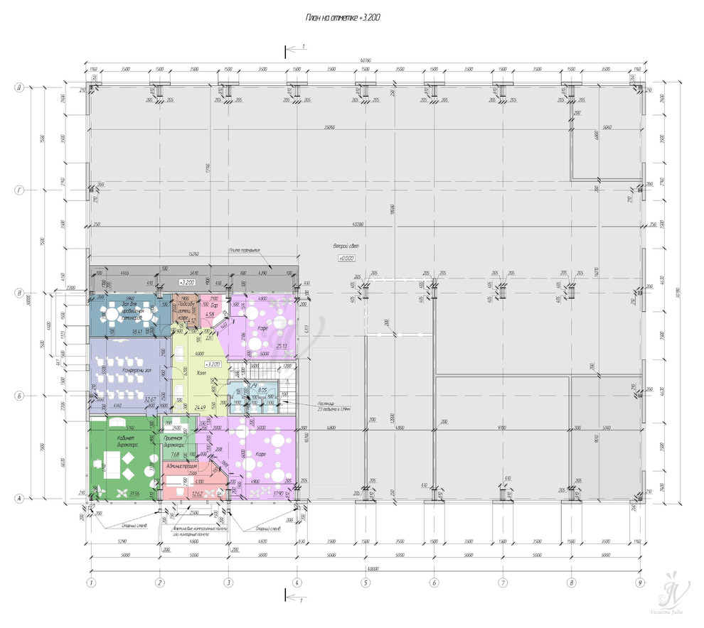 Архитектурно-планировочное решение станции тех. обслуживания