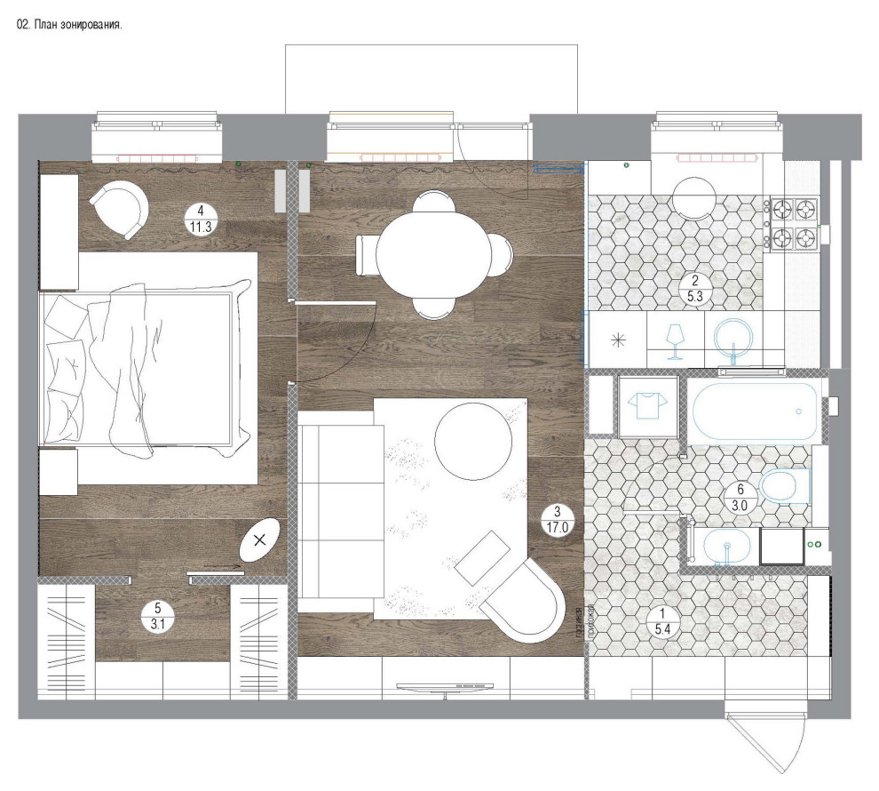 Схема зонирования