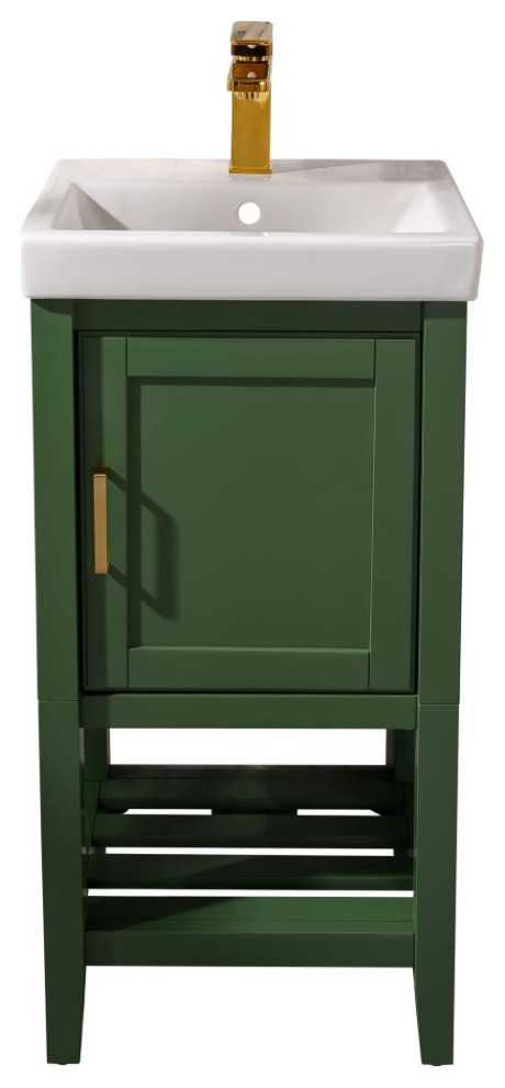 18 Vogue Green Sink Vanity Contemporary Bathroom Vanities And Sink Consoles By Legion Furniture Houzz