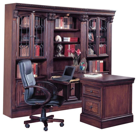 Huntington Peninsula Wall Unit 5 Piece Set Traditional Desks
