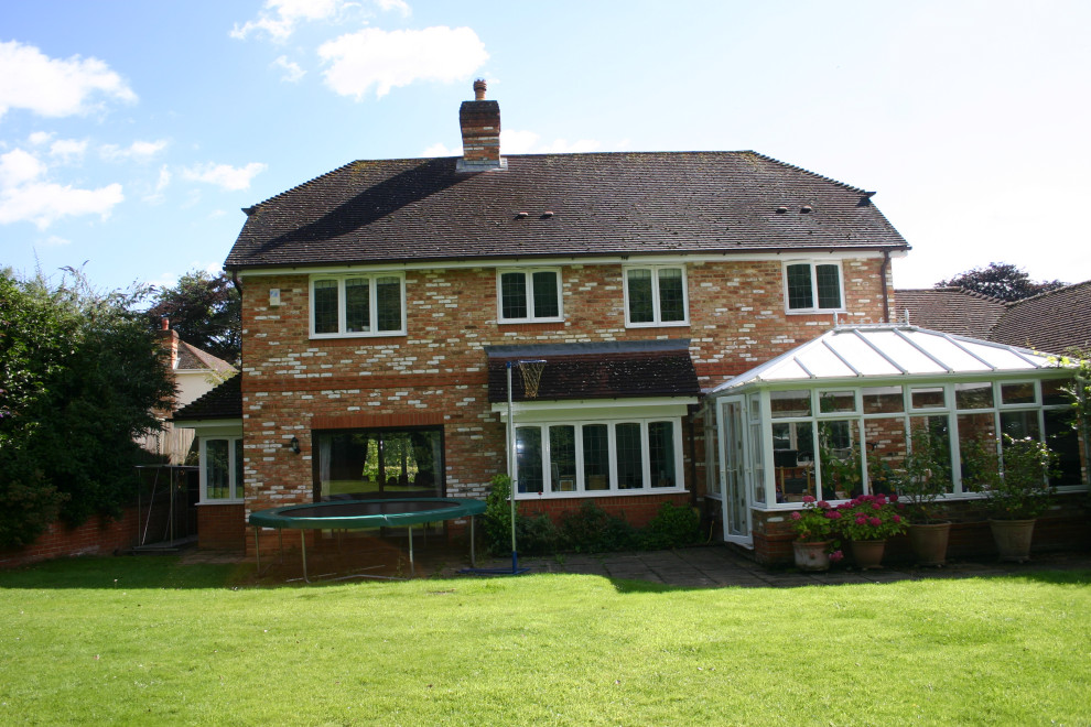 Newbury , before with upvc conservatory
