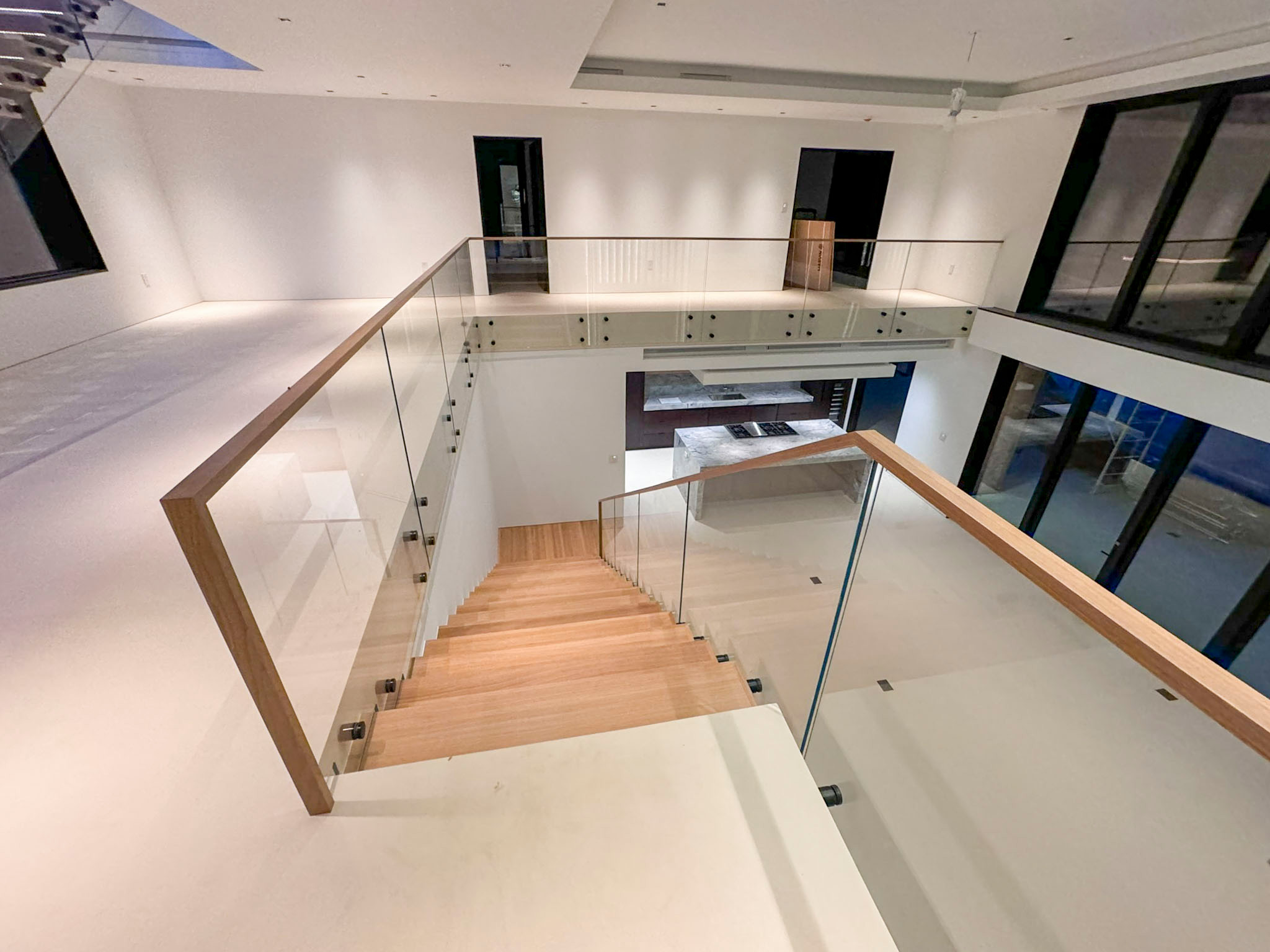 126_Visually Open and Light Contemporary Staircase, Mclean, VA 22102