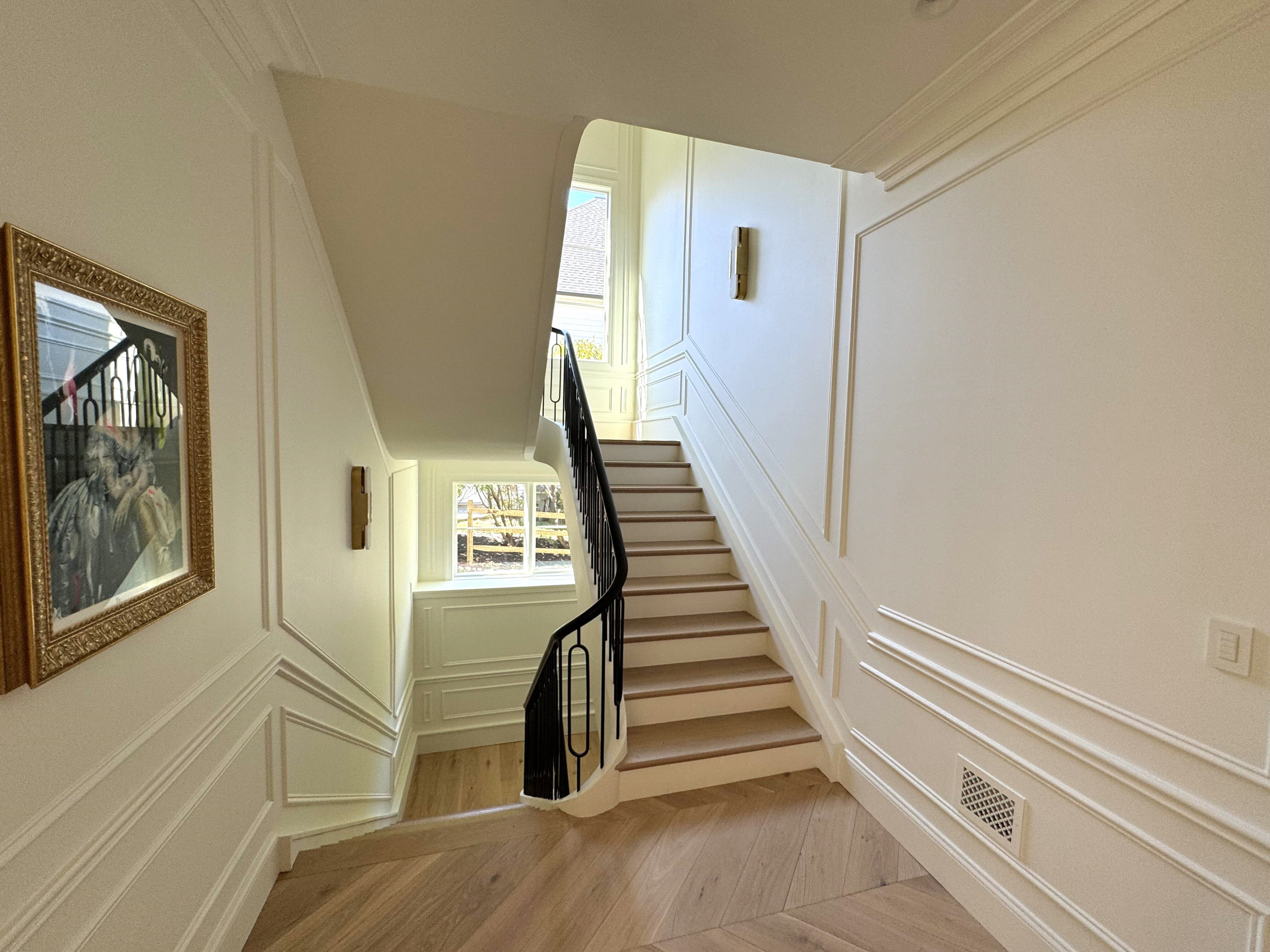 134_Stunning Straight Stair with an Elliptical Twist, McLean, VA 22101