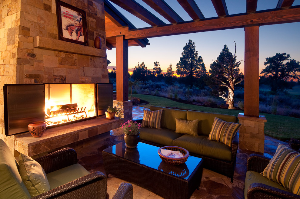 Patio - rustic patio idea