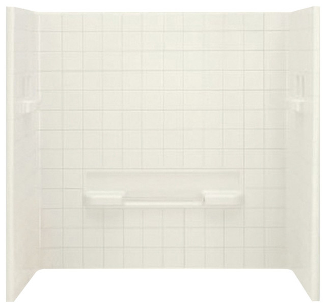 Sterling All Pro Vikrell Bathtub Wall Surround, Biscuit Shower Stalls