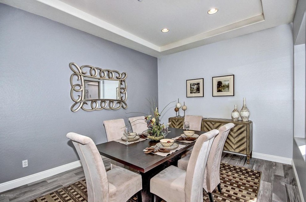 Inspiration for a transitional dining room remodel in Phoenix