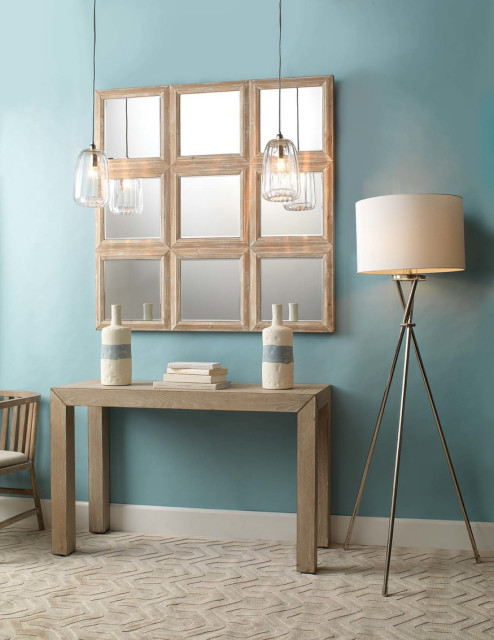 Rustic Modern Minimalist Light Wood Grain Console Table Simple ...