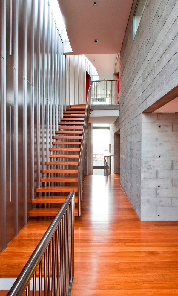 Design ideas for a contemporary entry hall in Sydney.