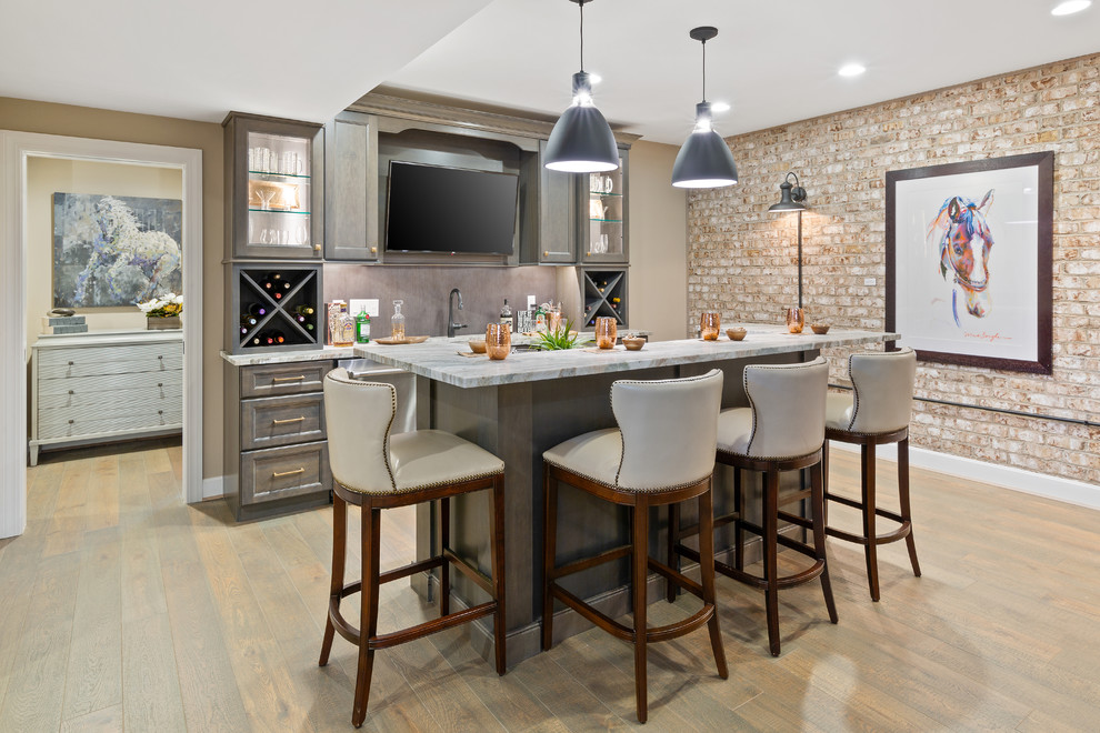 "Ashby Manor" in Homearama 2018 - Transitional - Home Bar - Cincinnati ...