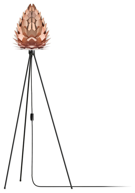 Conia 57" Tripod Floor Lamp, Black/Copper