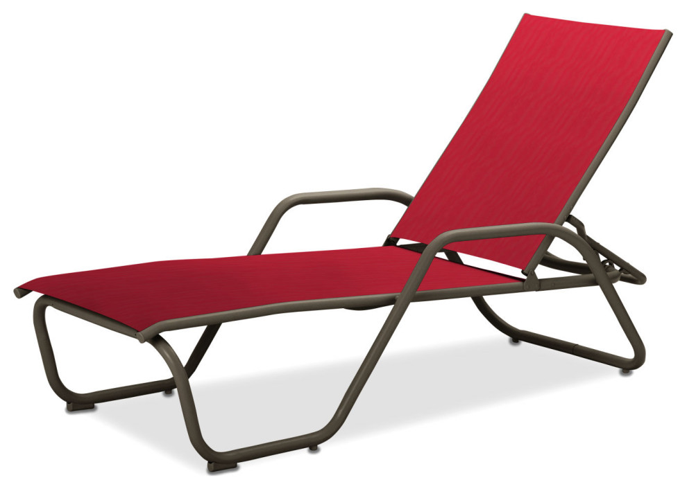 Gardenella Sling 4Position Chaise Contemporary Outdoor Chaise