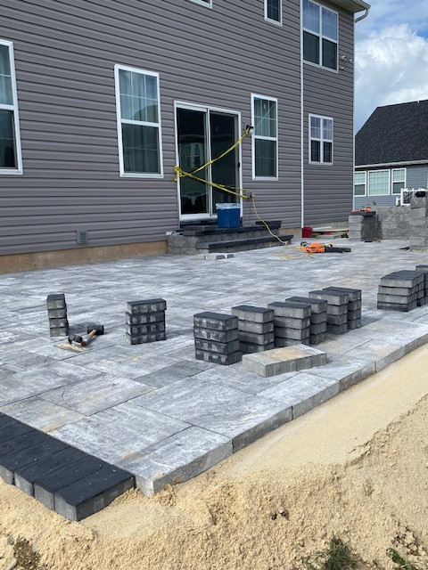 Cambridge Limestone Quarry Blend Patio/Outdoor BBQ area