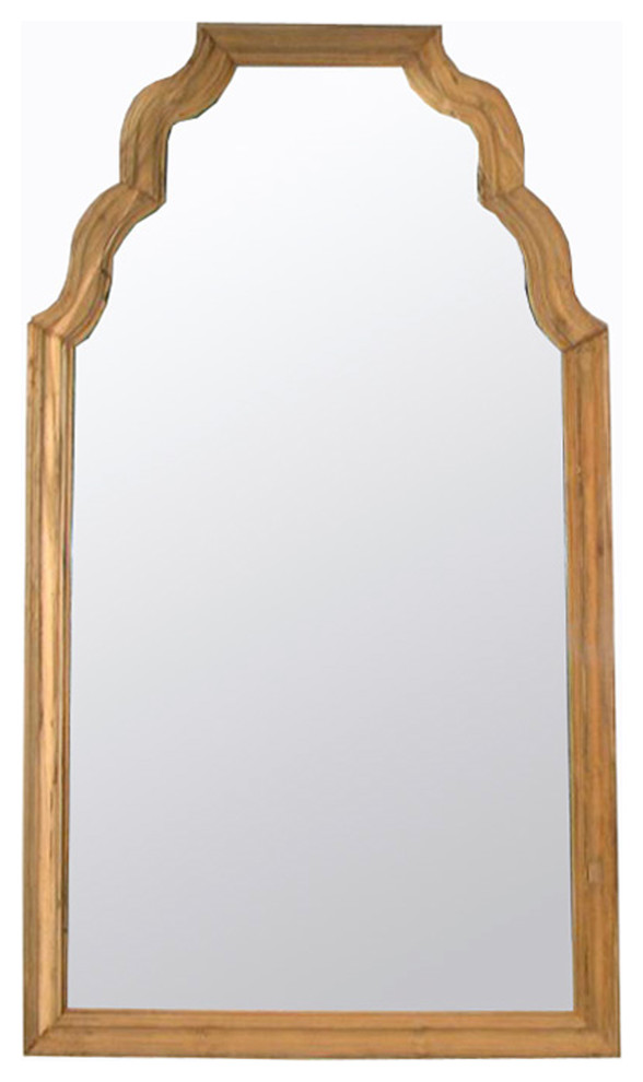 Teak Floor Mirror, Reclaimed Teak Traditional Floor Mirrors by