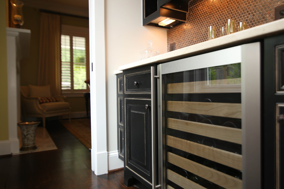A sophisticated custom wet bar