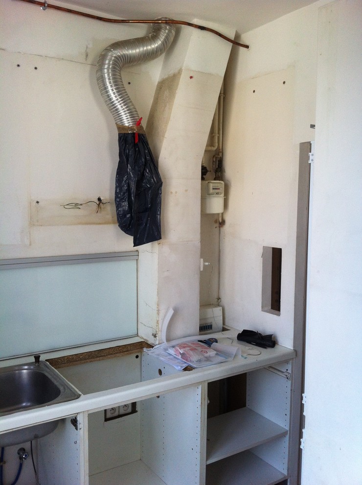 Fresque murale dans la cuisine, Paris.