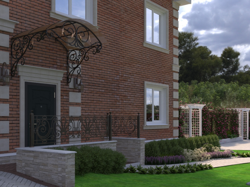 Ладшафтный дизайн участка с частным домом