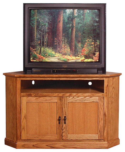 Mission Large Corner TV Stand Traditional Entertainment Centers And