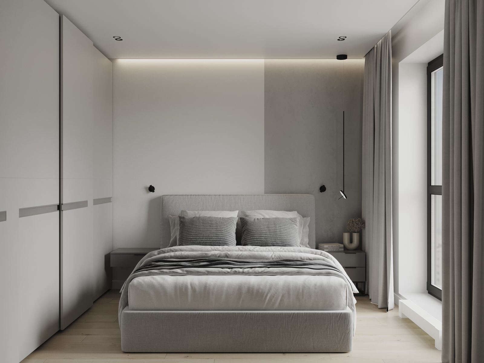 Квартира в серых оттерках. Современный стиль