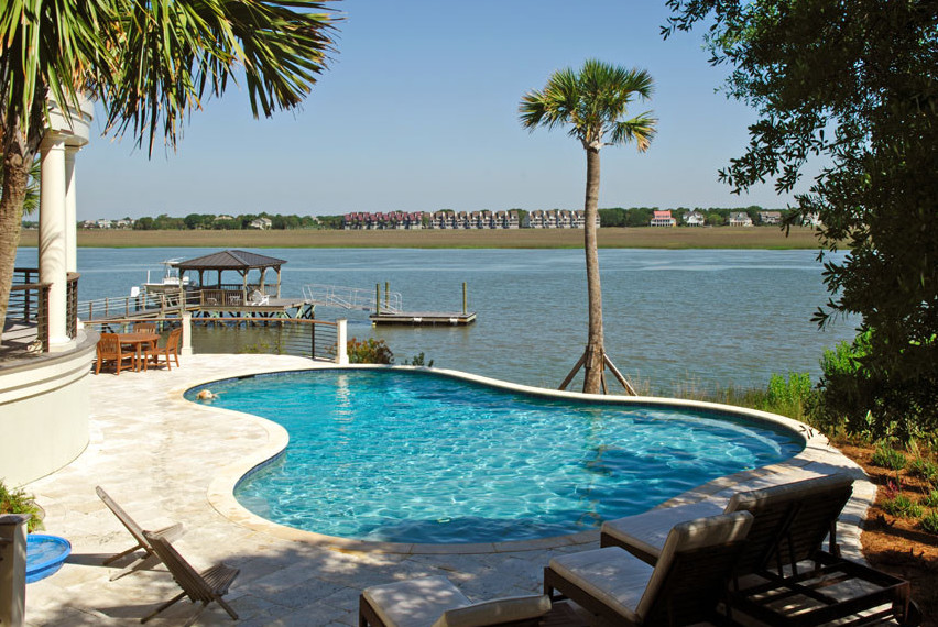 Design ideas for a beach style pool in Charleston.