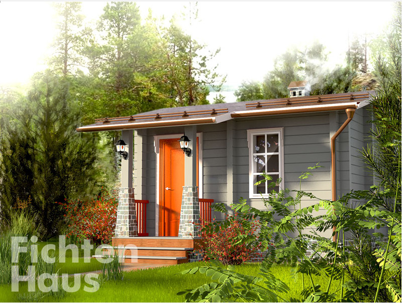 Баня из клееного бруса Фихтен Фильс