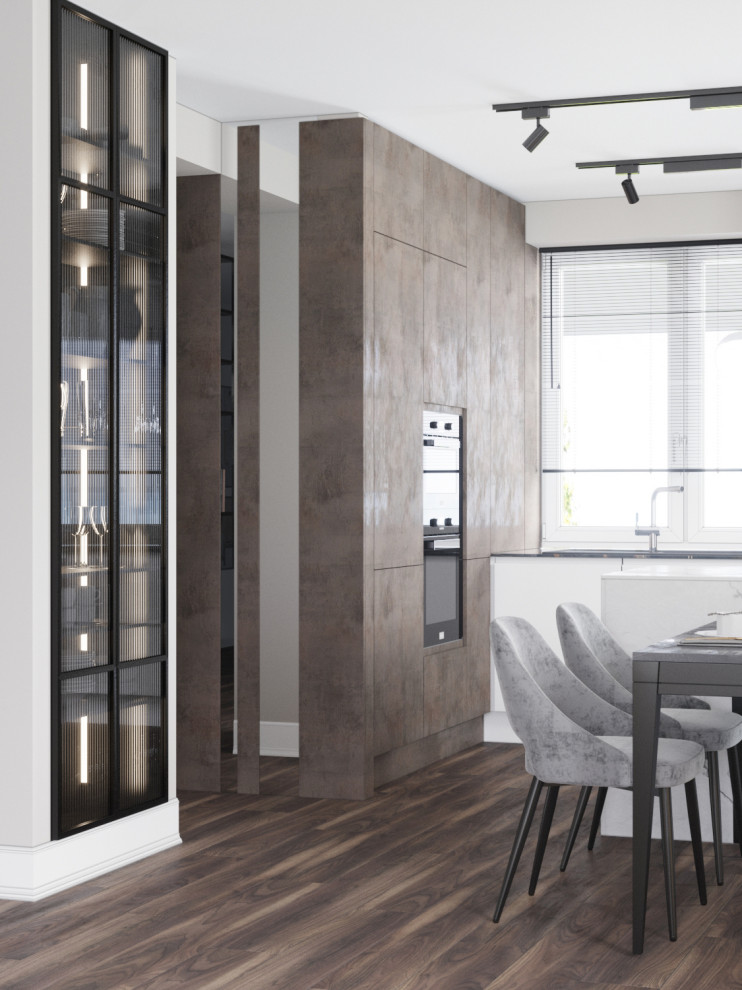 Дизайн-проект кухни-гостиной 38 кв.м