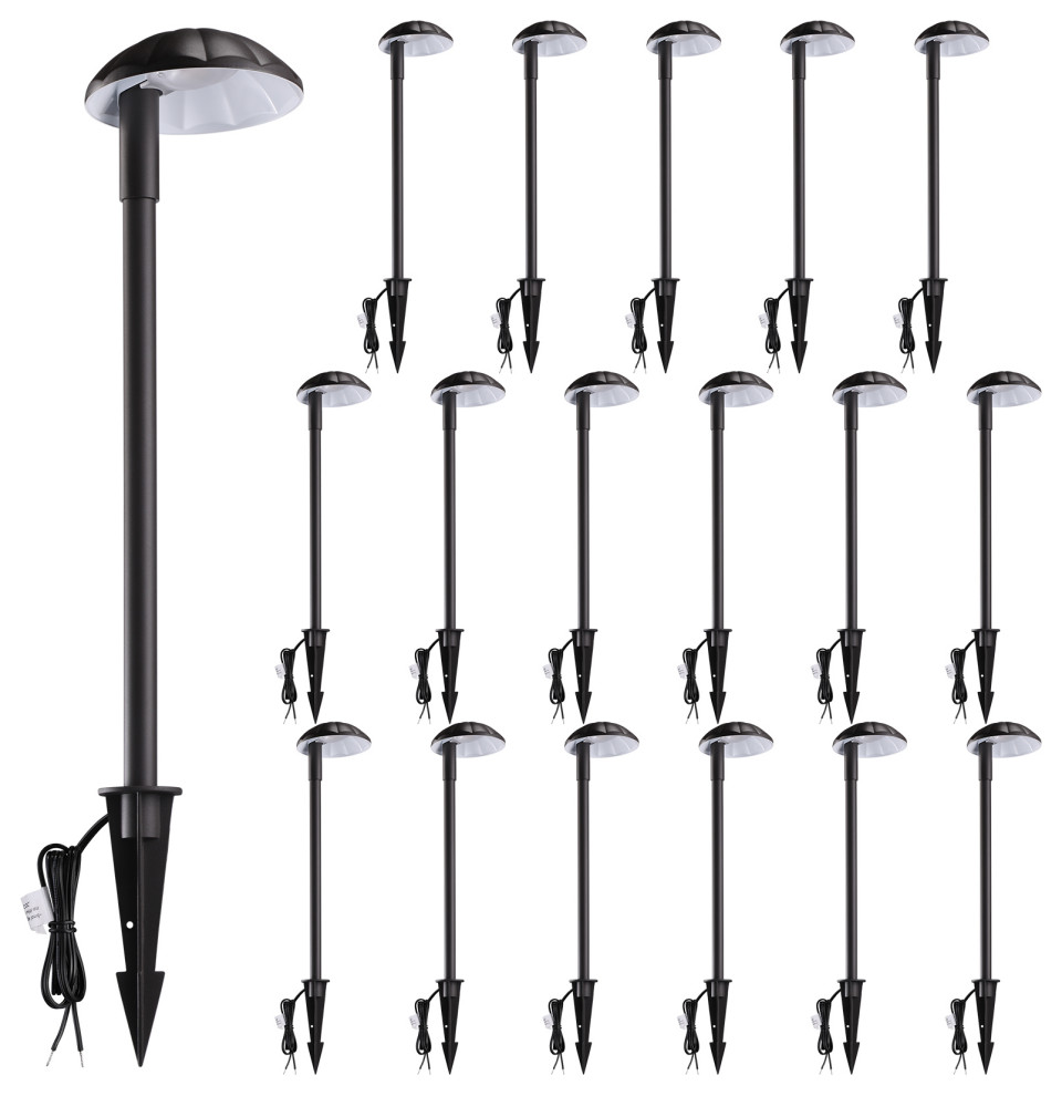 24Pack Low Voltage Pathway Lights, 5W LED Landscape Lighting