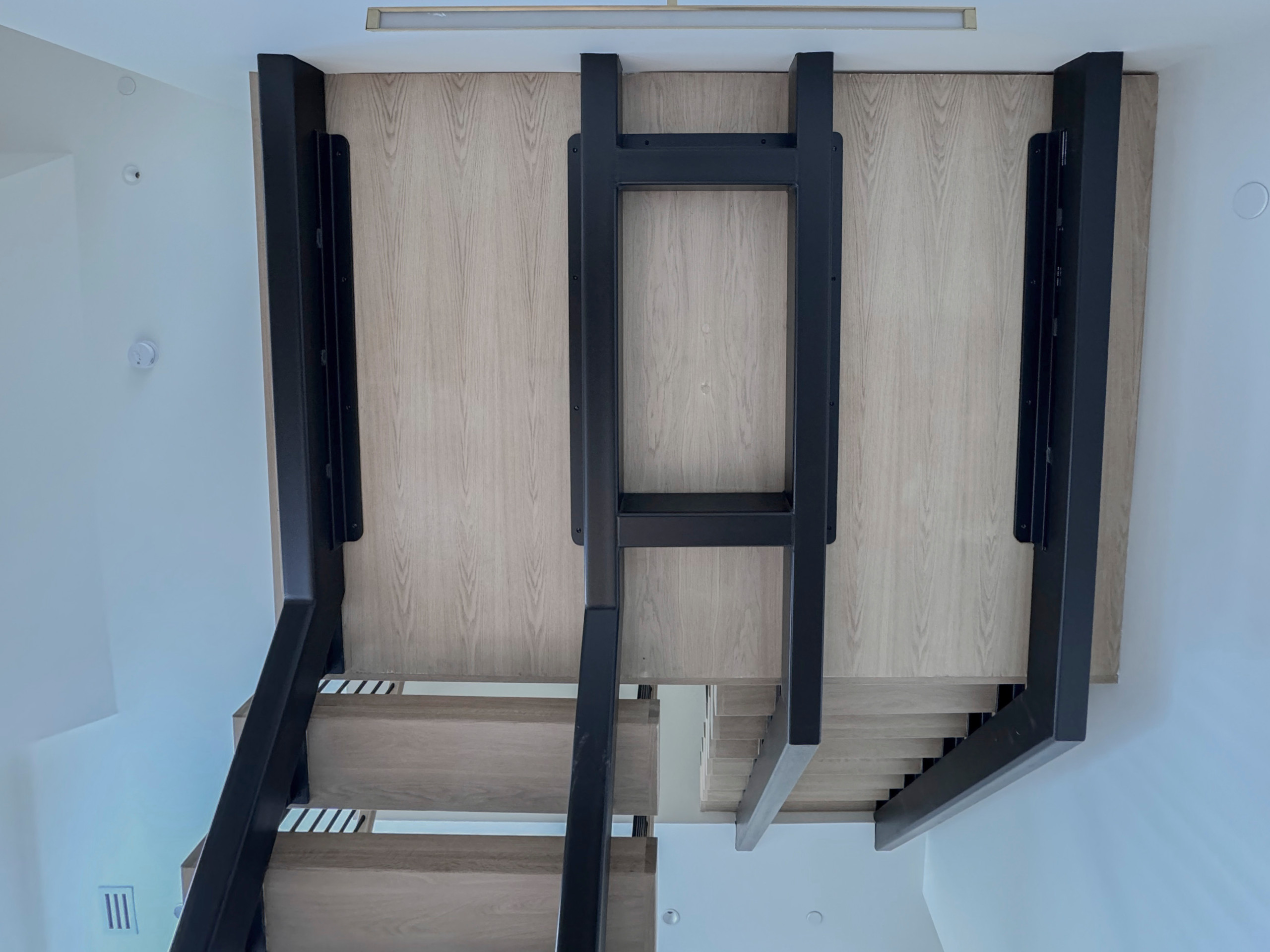 122_Modern Steel & Wood Floating Staircase, Arlington VA 22207