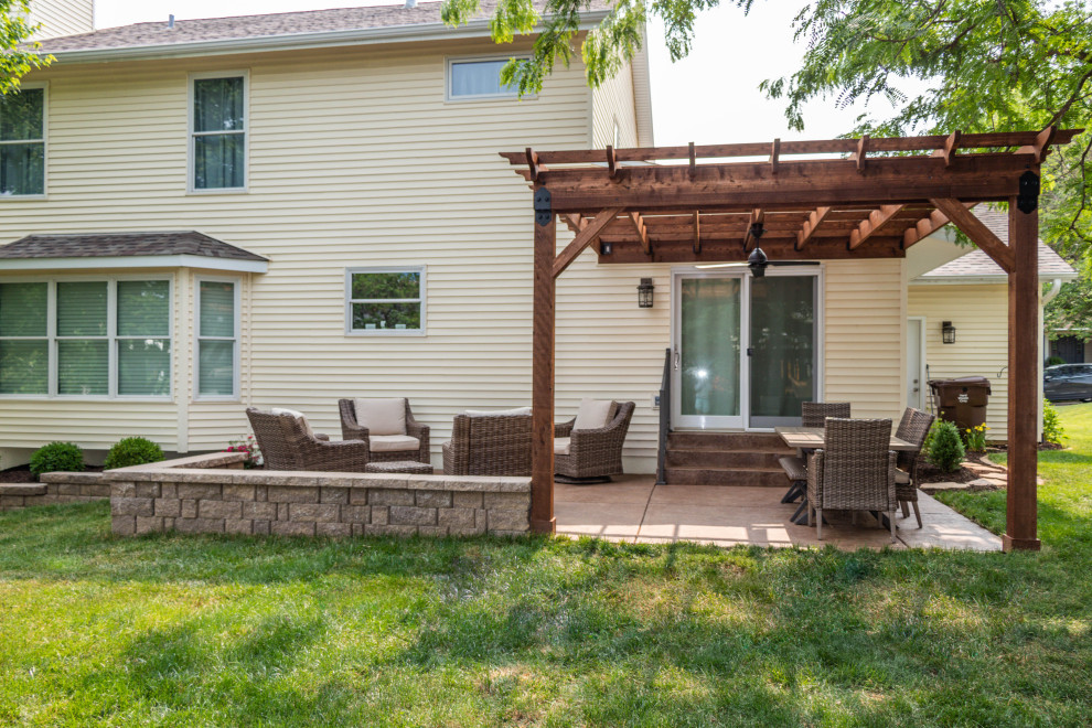 Pergola and Open Patio Patio St Louis by Heartlands Building Company Houzz