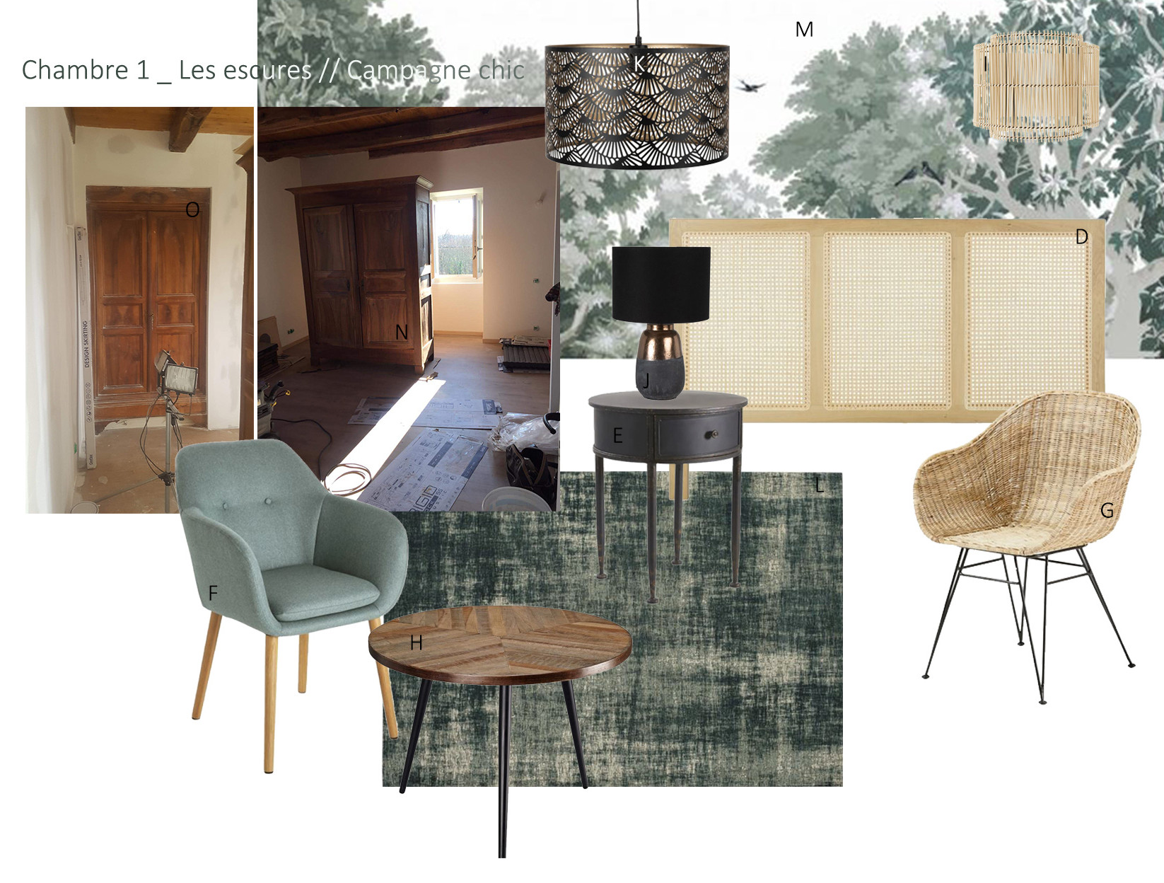 R+1 - Chambre 1 (Planche ambiance)