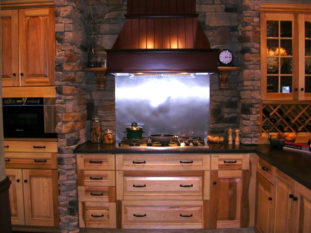 Mountain style kitchen photo in St Louis