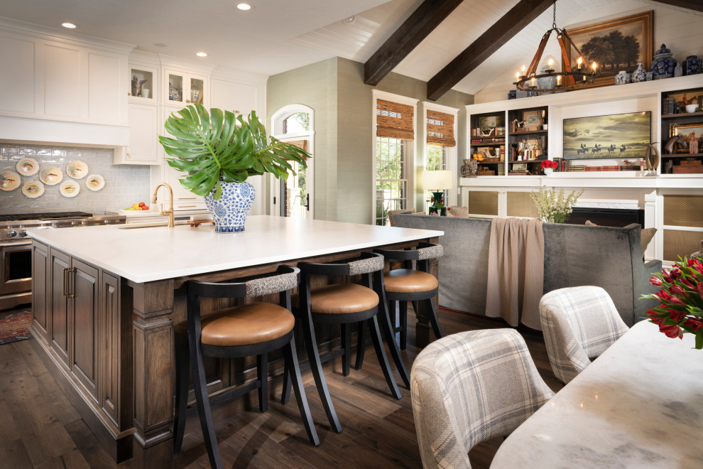 A Modern Twist on Traditional English Country - Transitional - Kitchen ...