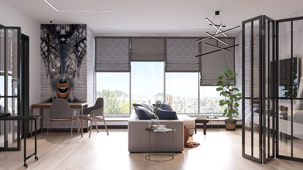 Студия в скандинавском стиле