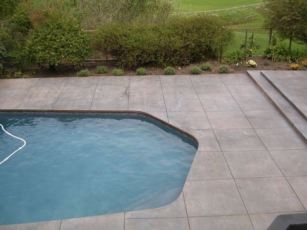 Pool Deck LastiSeal Concrete Stain & Sealer Modern