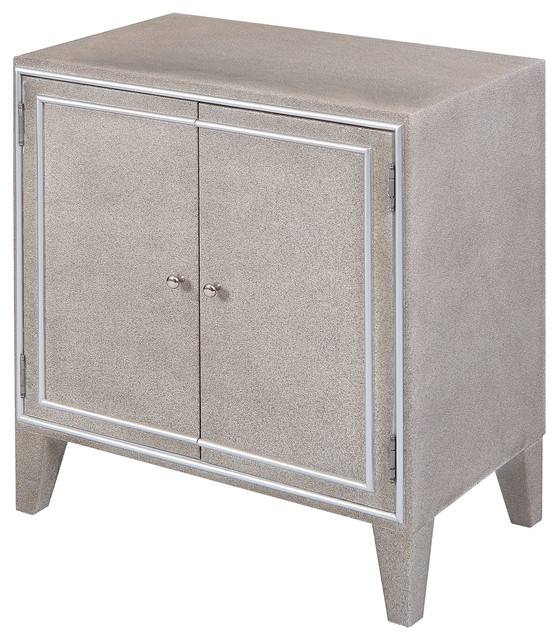 Wilhite Gray Faux Shagreen Transitional Accent Chests And
