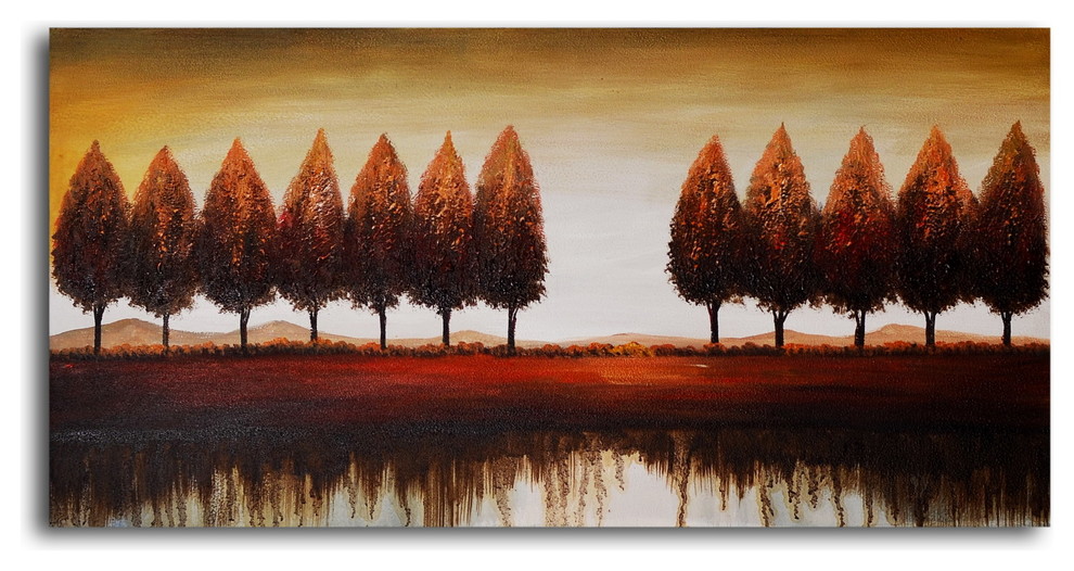 Hand Painted "Gap in the trees" Oil Painting