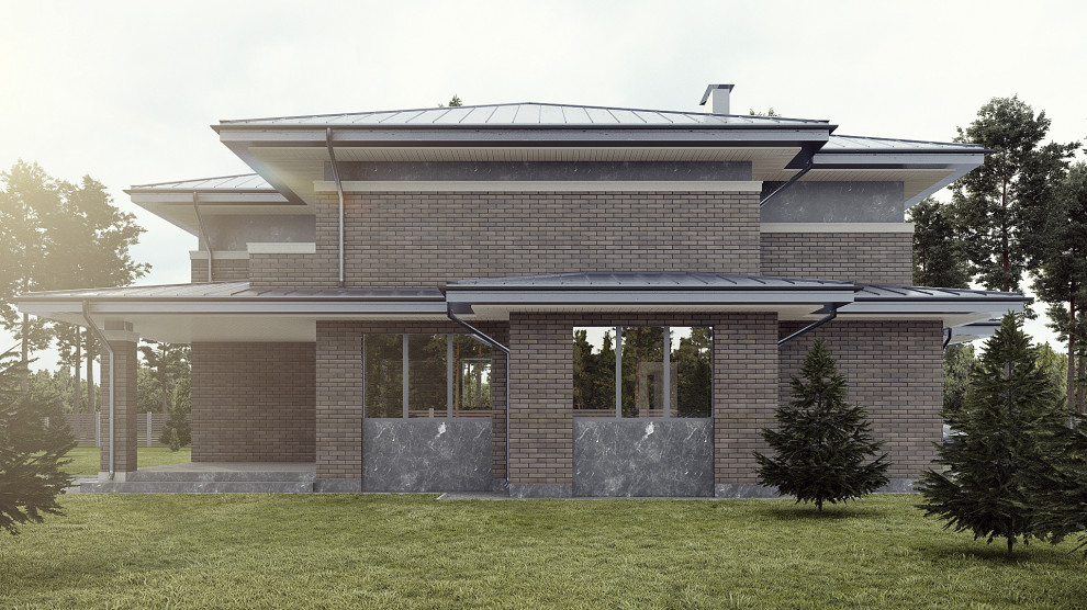 Современный дом в стиле Райта