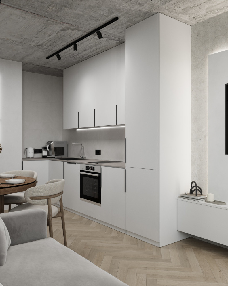 Кухня-гостиная в ЖК Западный Луч