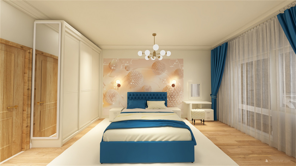 Спальня в 3 х комнатной квартире