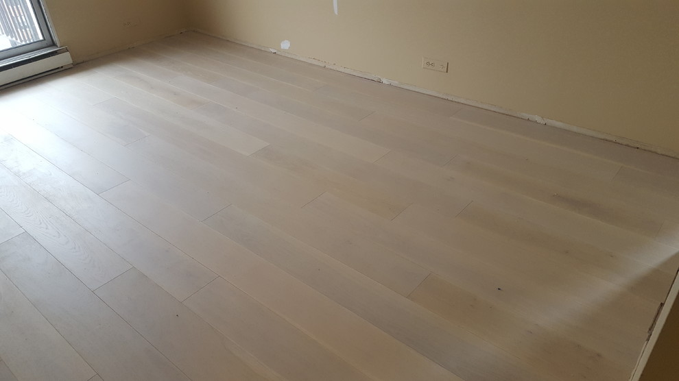 7 inch grey engineered glued down